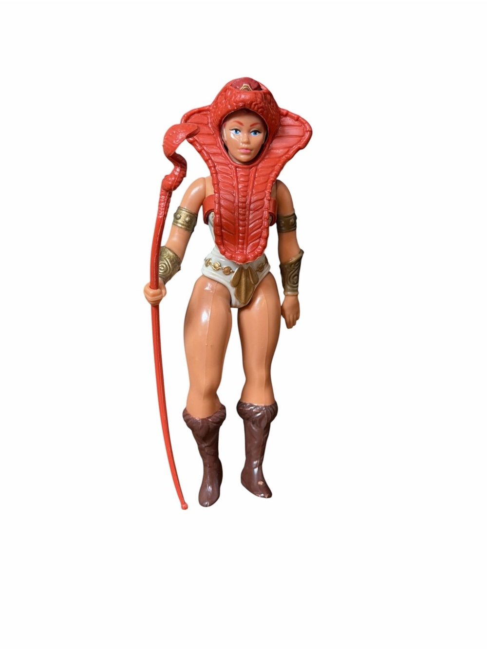 Vintage 1981 MOTU Teela He-Man Figure Snake Armor & Staff